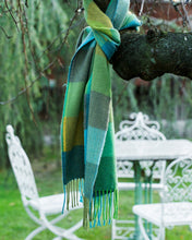 Load image into Gallery viewer, Avoca Merion Scarf Green Fields