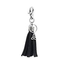 Load image into Gallery viewer, SOLVAR CELTIC CLADDAGH TASSEL KEY FOB