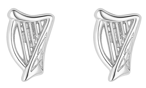 Sterling Silver Harp Earrings.