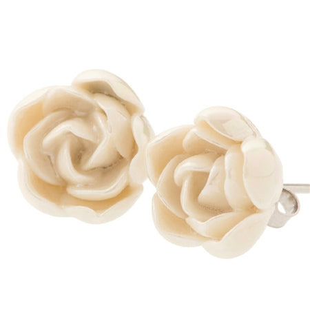 Belleek Classic Jewellery Peony Earrings (Mother of Pearl)