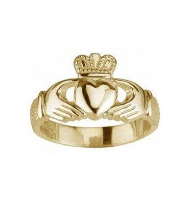 GENTS 10 ct GOLD CLADDAGH RING