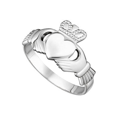 Light Silver Claddagh Ring