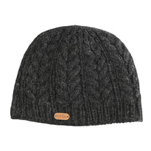 Load image into Gallery viewer, Aran Cable Pull-on Hat Charcoal
