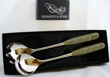 Load image into Gallery viewer, Connemara Marble Salad Serving Set
