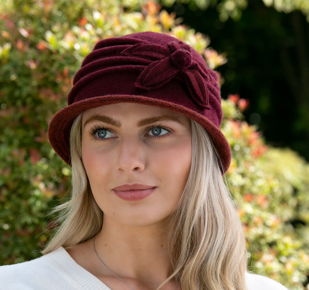 Ladies Wool Hat Style OD Burgundy