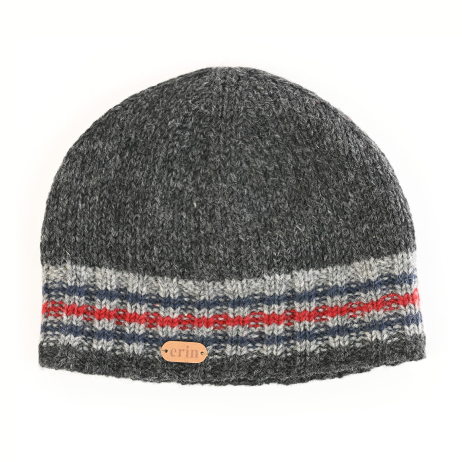 Rib Pull-on Hat Charcoal Grey