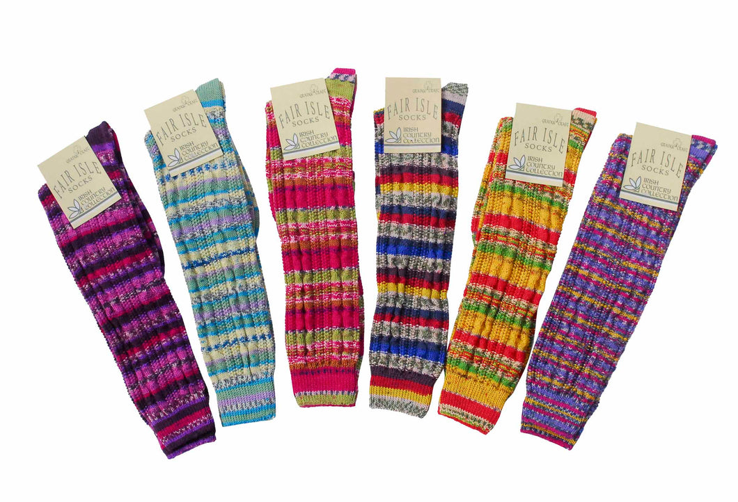 Socks Assorted Colours Long