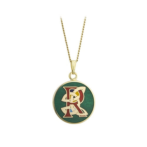 Solvar Gold Plate Celtic 'R' Initial Pendant