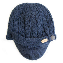Load image into Gallery viewer, Aran Cable Peak Hat
