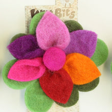 Load image into Gallery viewer, Felt Wool Petal Flower Corsage
