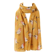 Load image into Gallery viewer, Watercolour Robin Scarf
