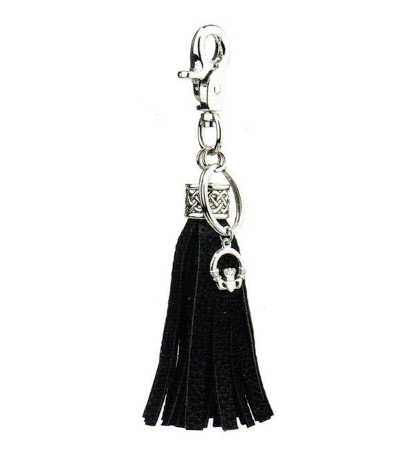 SOLVAR CELTIC CLADDAGH TASSEL KEY FOB